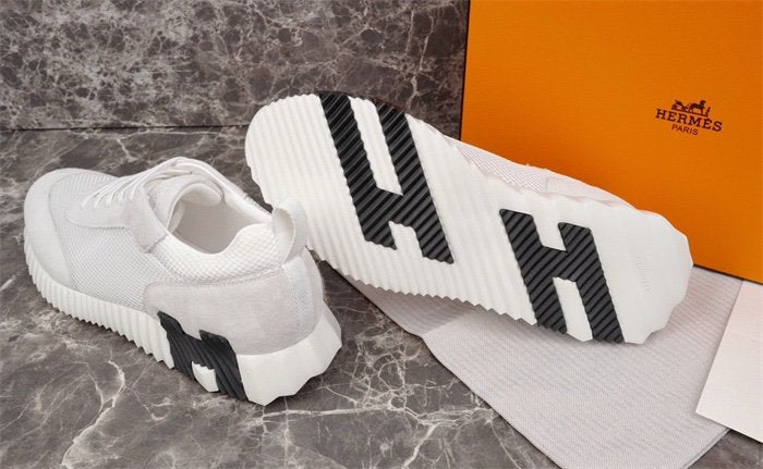 Hermes Bouncing Sneaker White Black H