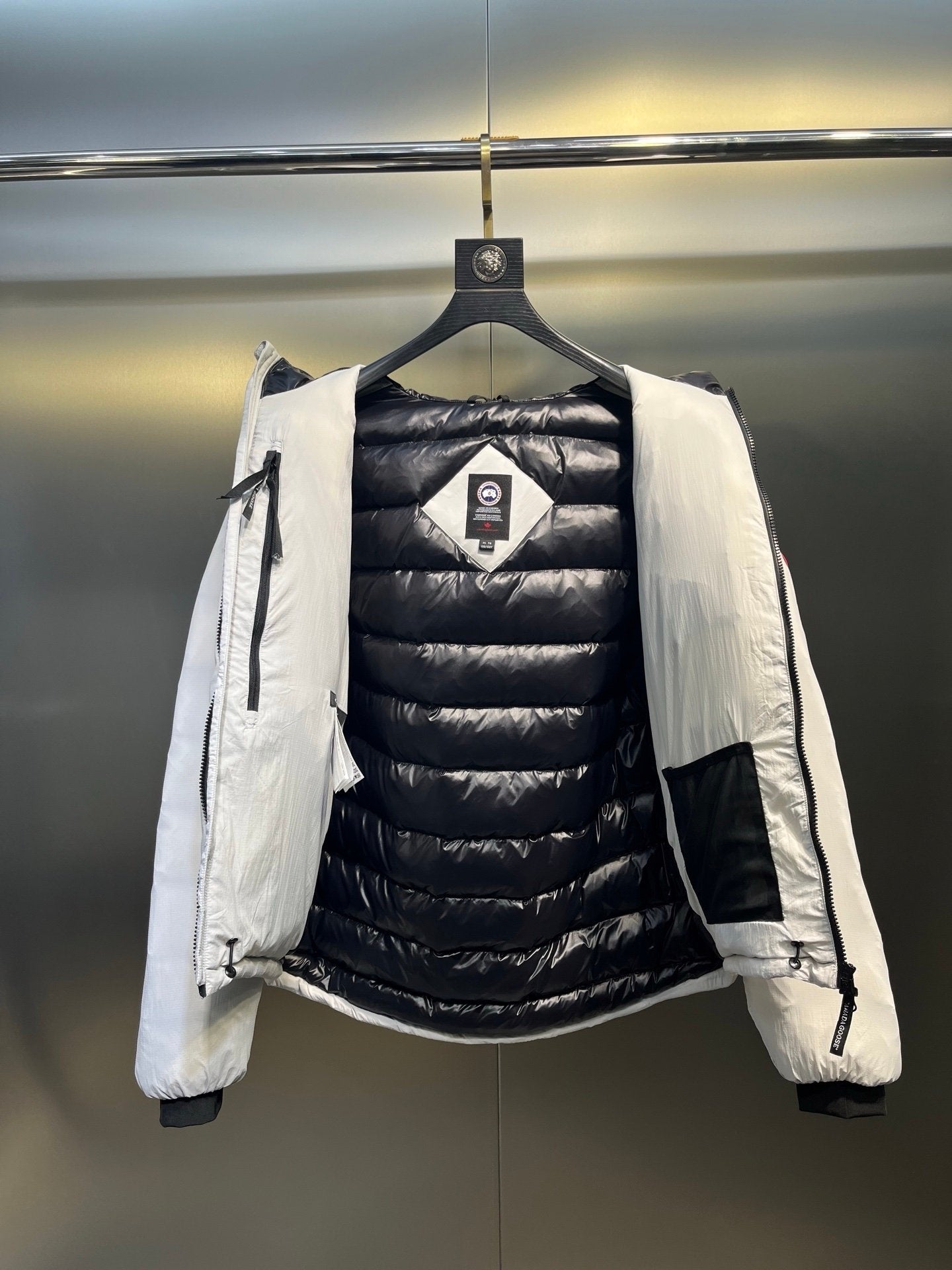 Canada Goose Lodge Hoody Jacket In White