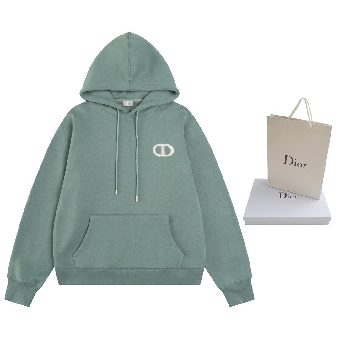 Dior CD Icon Hooded Sweatshirt In  Mint Green