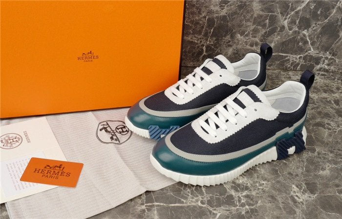 Hermes Bouncing Sneaker Navy White