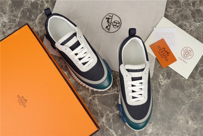 Hermes Bouncing Sneaker Navy White
