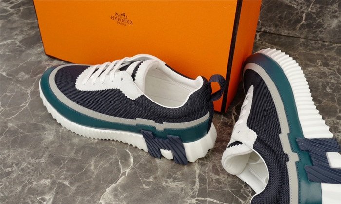Hermes Bouncing Sneaker Navy White