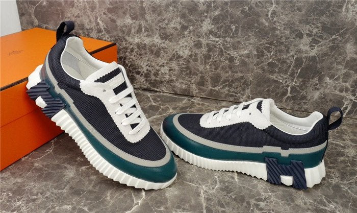 Hermes Bouncing Sneaker Navy White