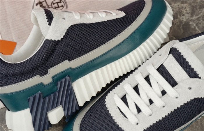 Hermes Bouncing Sneaker Navy White