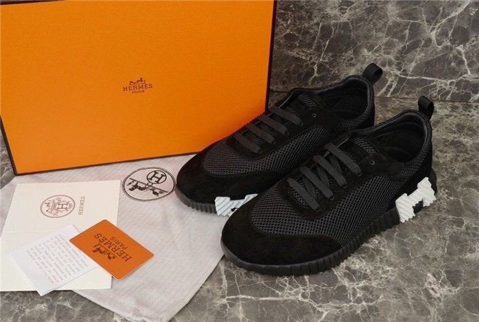 Hermes Bouncing Sneaker Black White H