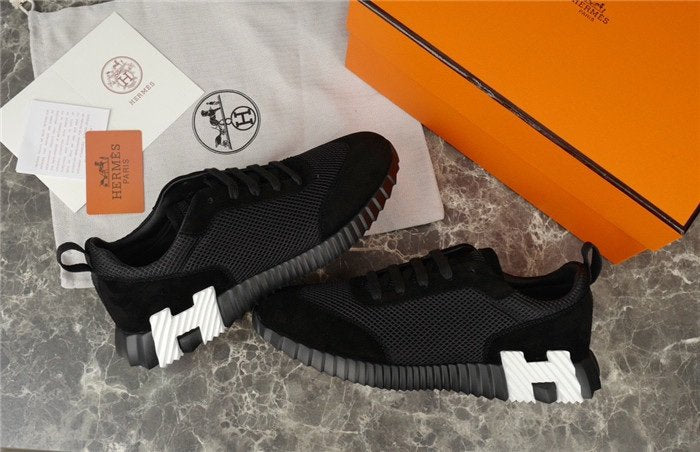 Hermes Bouncing Sneaker Black White H