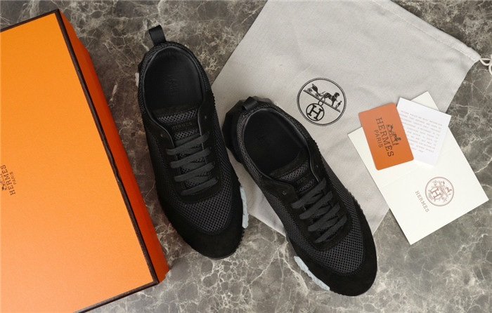 Hermes Bouncing Sneaker Black White H