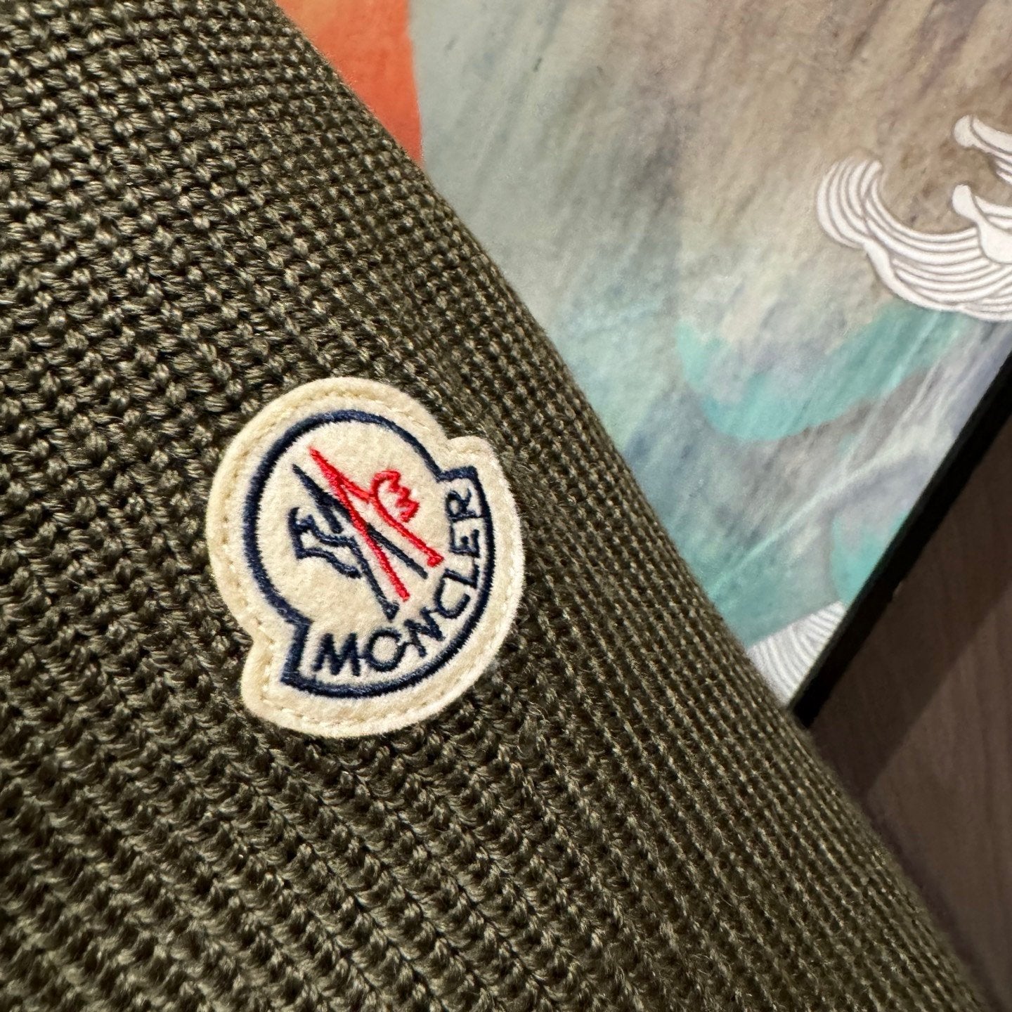 Moncler Quilted Shell And Wool Jacket In Green