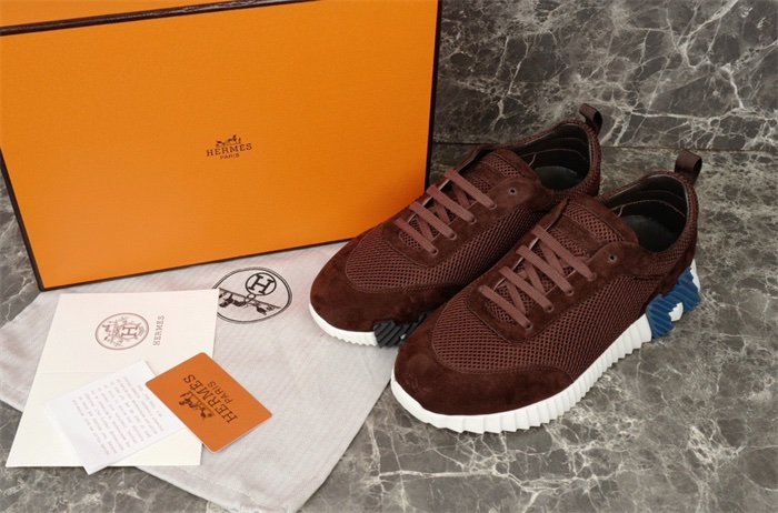 Hermes Bouncing Sneaker Brown Blue