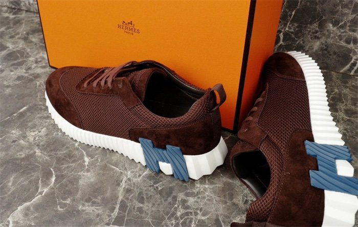 Hermes Bouncing Sneaker Brown Blue