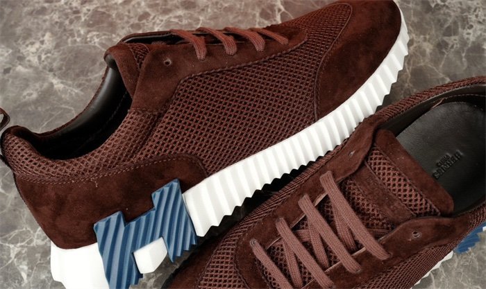 Hermes Bouncing Sneaker Brown Blue