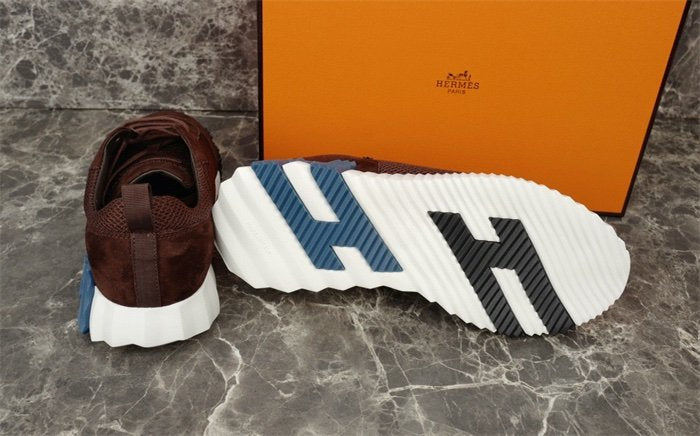 Hermes Bouncing Sneaker Brown Blue