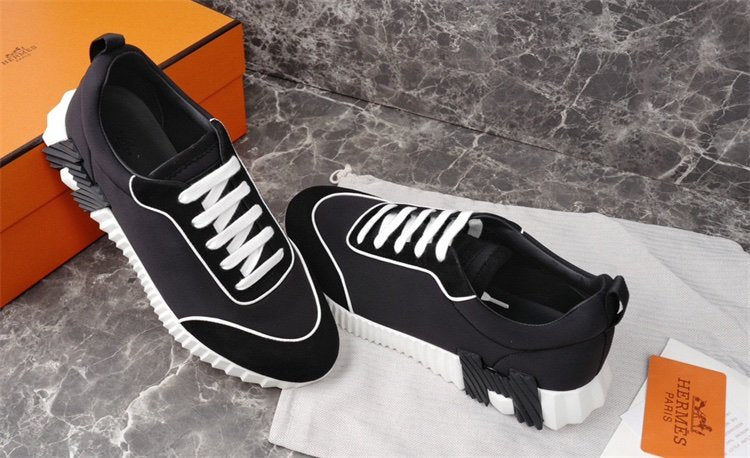 Hermes Bouncing Sneaker Black White Line