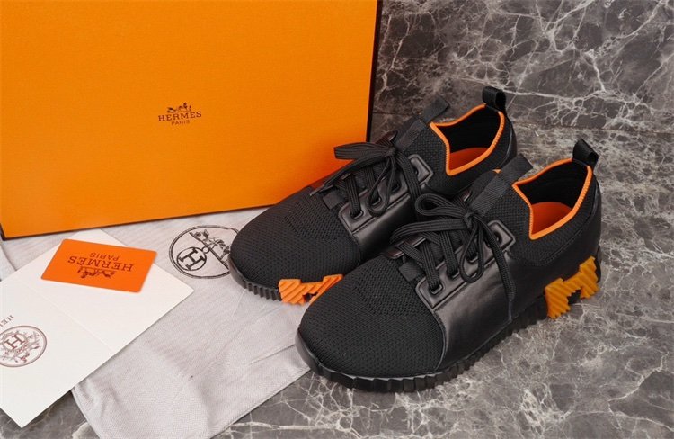 Hermes Depart Slip On  Sneaker Black Brown