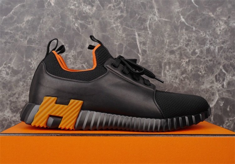 Hermes Depart Slip On  Sneaker Black Brown