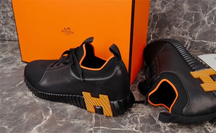 Hermes Depart Slip On  Sneaker Black Brown