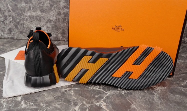 Hermes Depart Slip On  Sneaker Black Brown