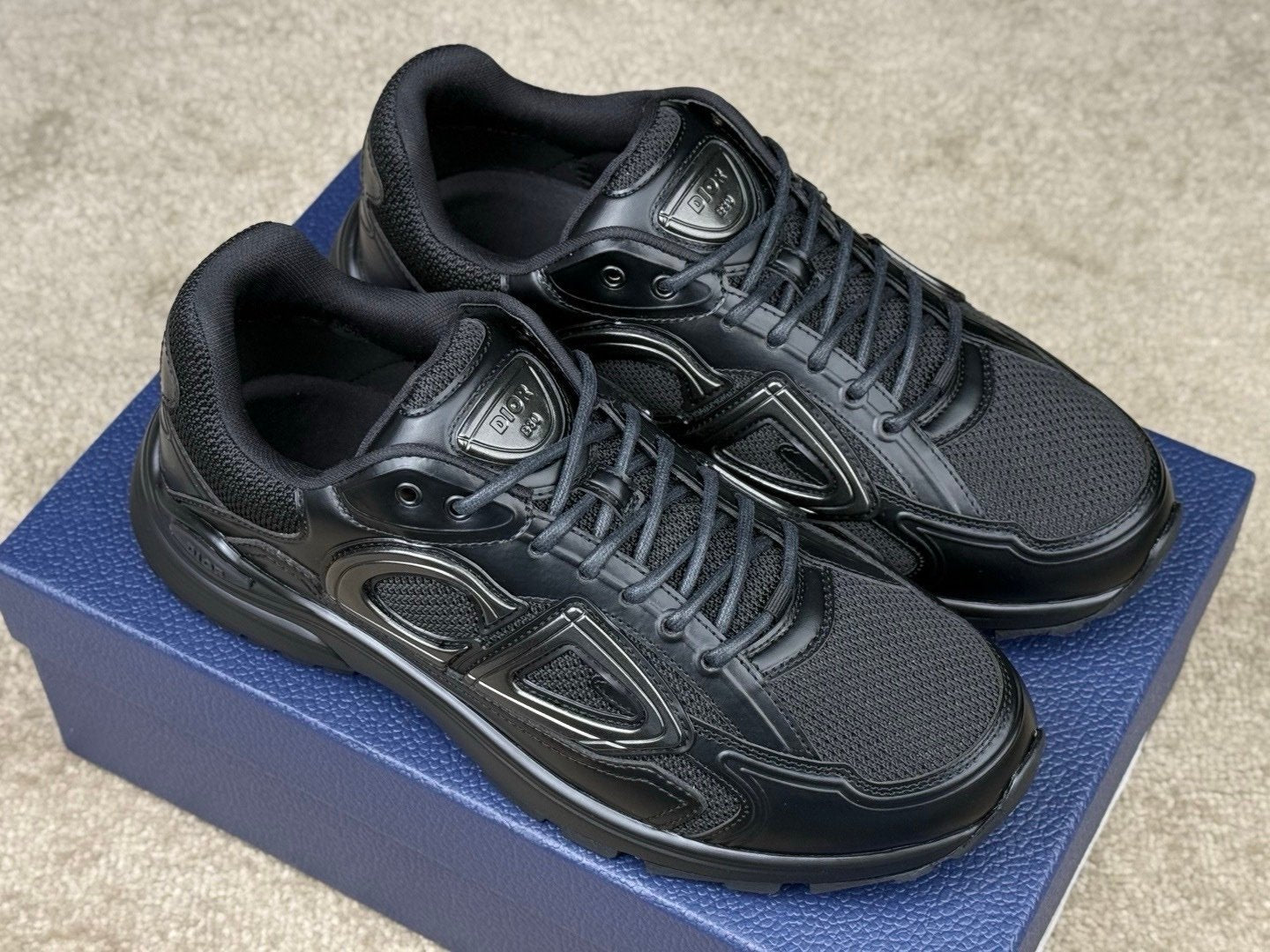 Dior B30 Patent Black Leather