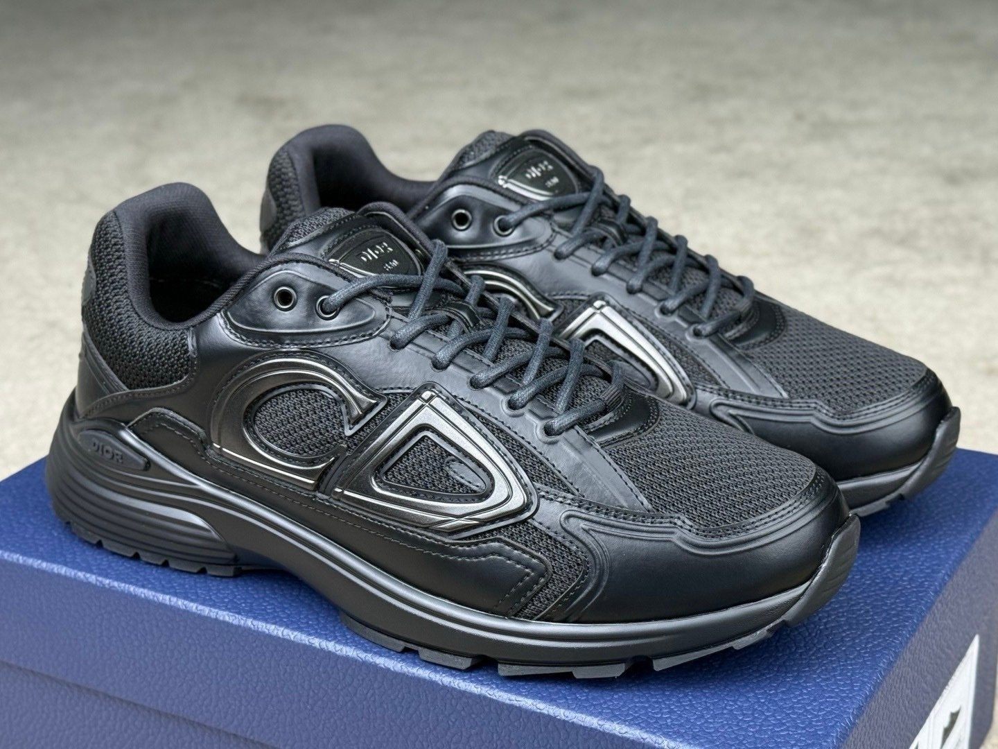 Dior B30 Patent Black Leather