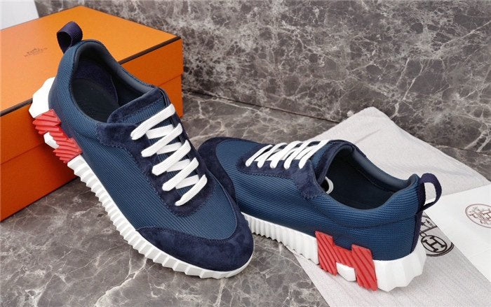 Hermes Bouncing Sneaker Navy Red