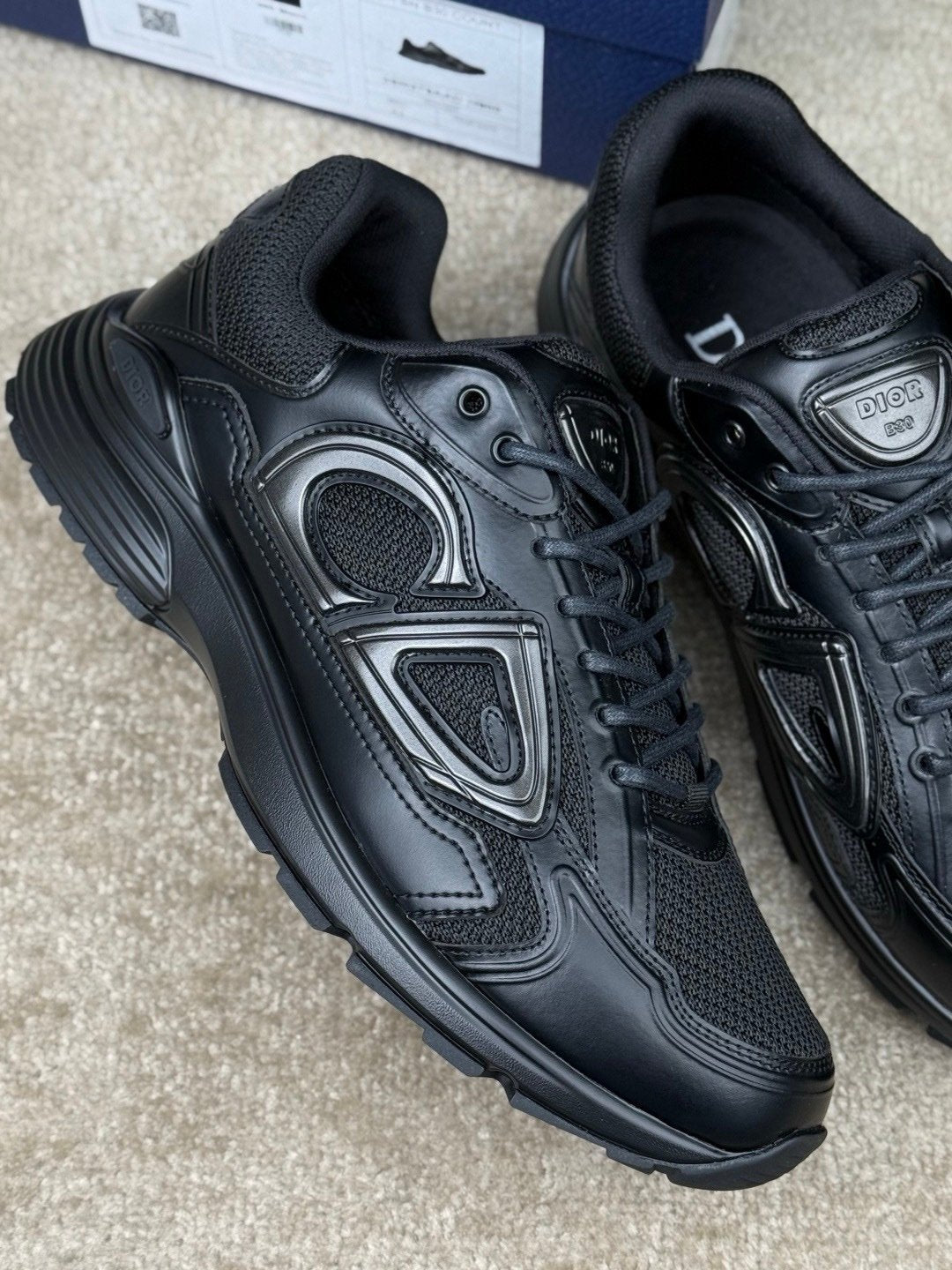 Dior B30 Patent Black Leather
