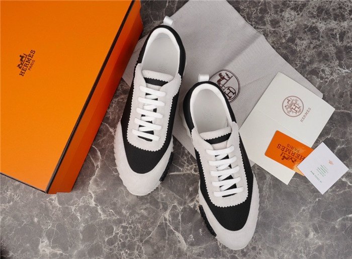 Hermes Bouncing Sneaker White/Black
