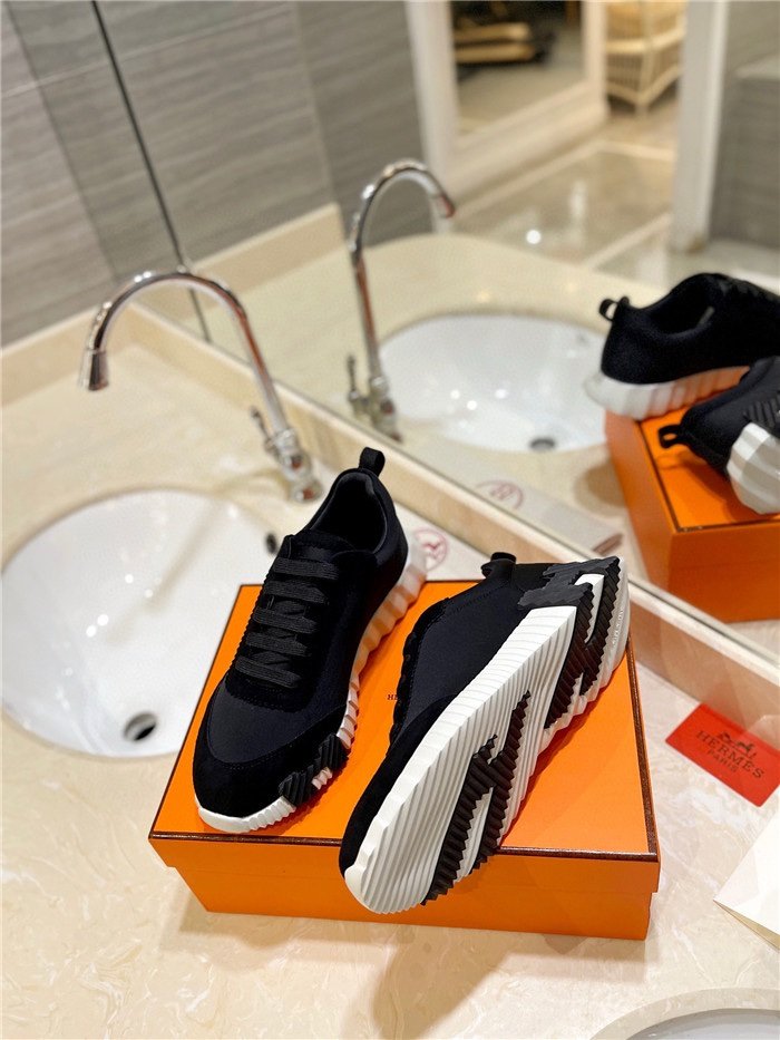 Hermes Bouncing Sneaker Black-White