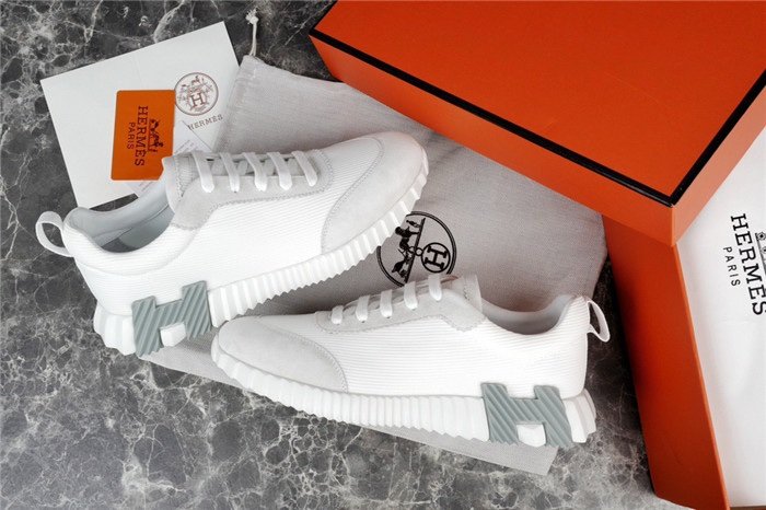 Hermes Bouncing Sneaker White Grey