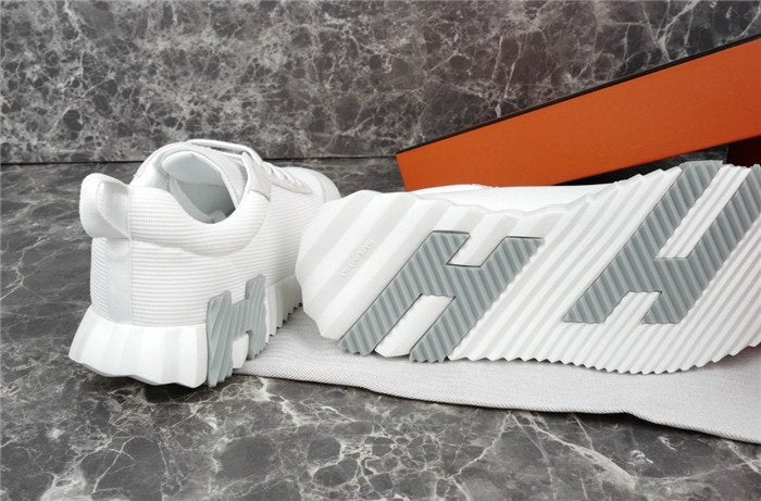 Hermes Bouncing Sneaker White Grey
