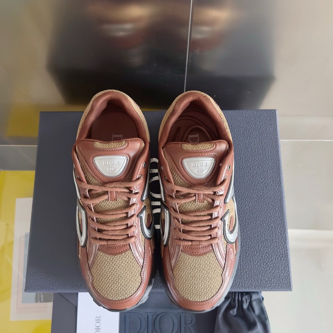Dior B30 Reflective Brown Leather