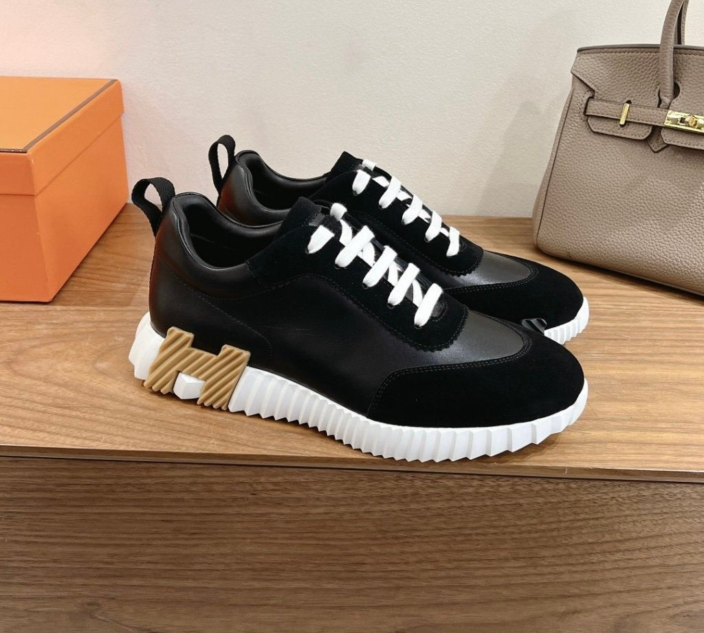 Hermes Bouncing Sneaker Black Brown H