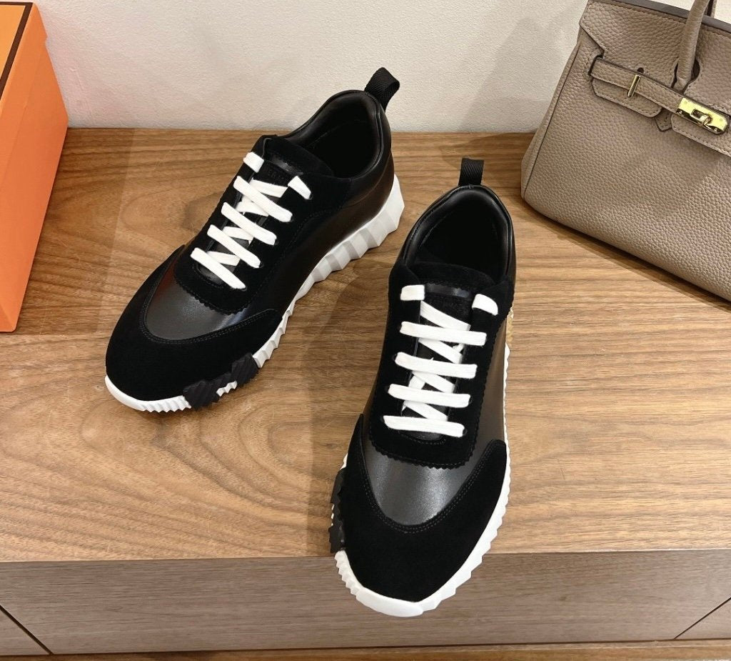 Hermes Bouncing Sneaker Black Brown H