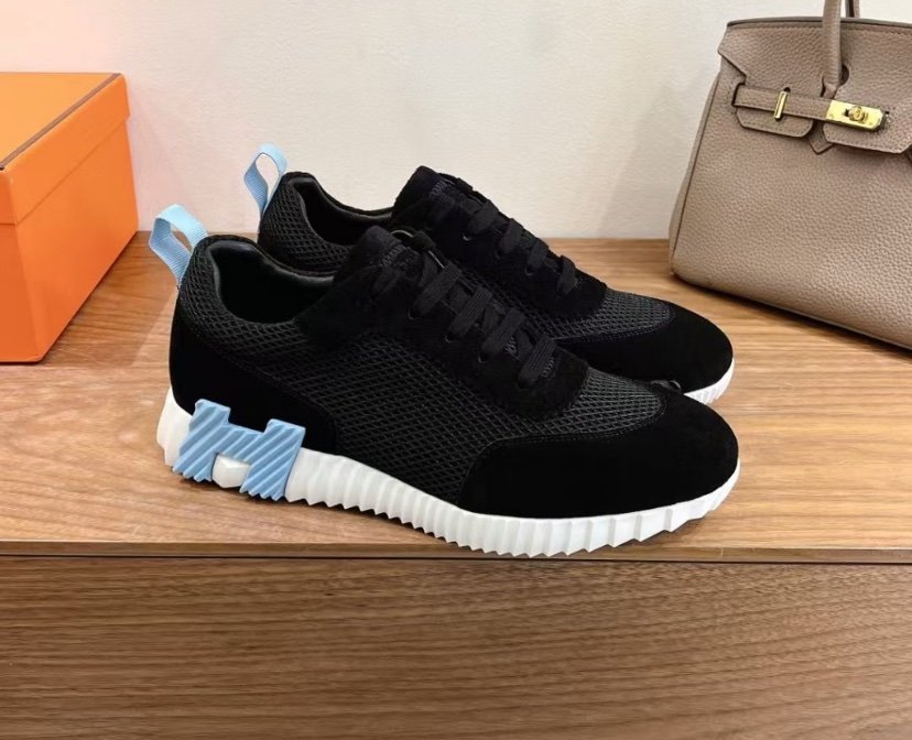 Hermes Bouncing Sneaker Black Blue H