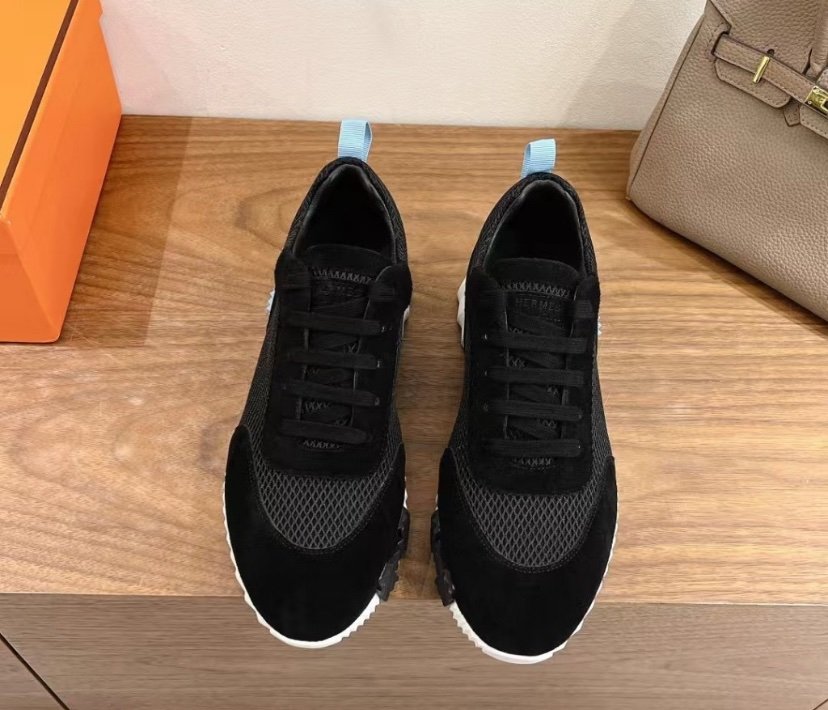 Hermes Bouncing Sneaker Black Blue H