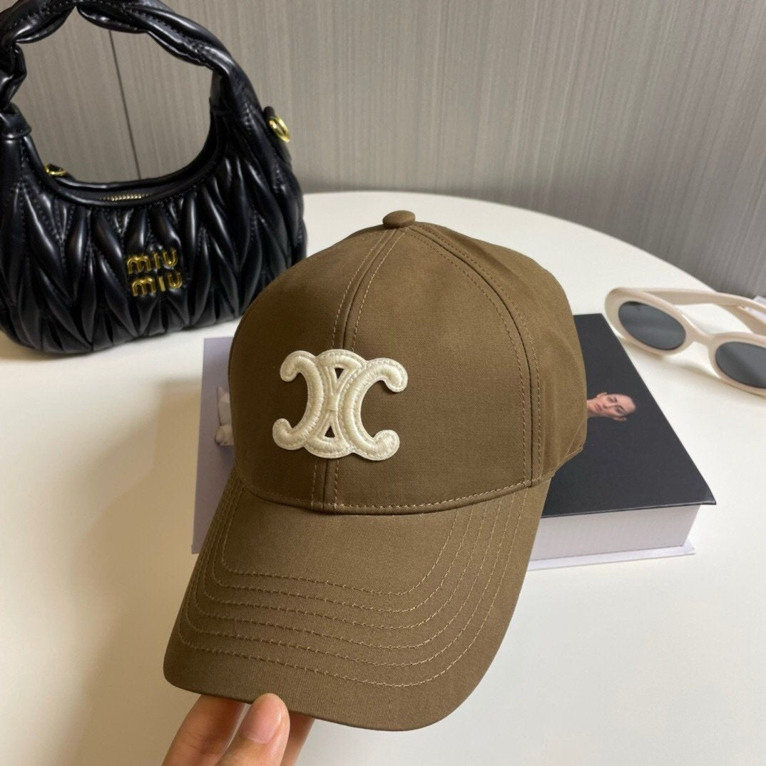 Celine Brown Baseball Cap Triomphe