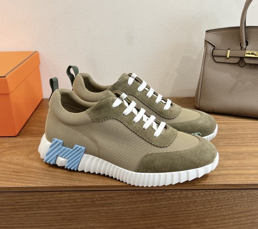 Hermes Bouncing Sneaker Green Blue