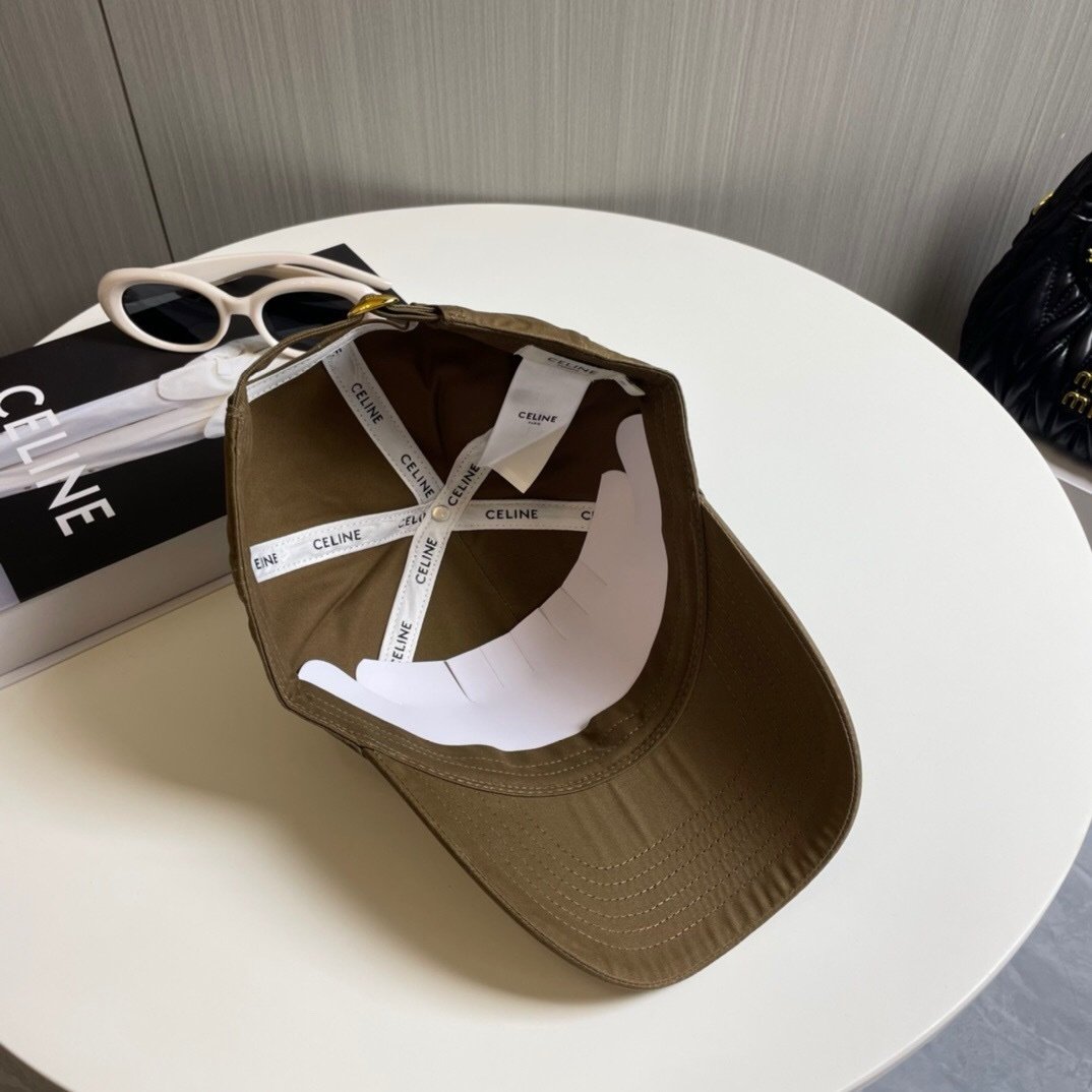 Celine Brown Baseball Cap Triomphe