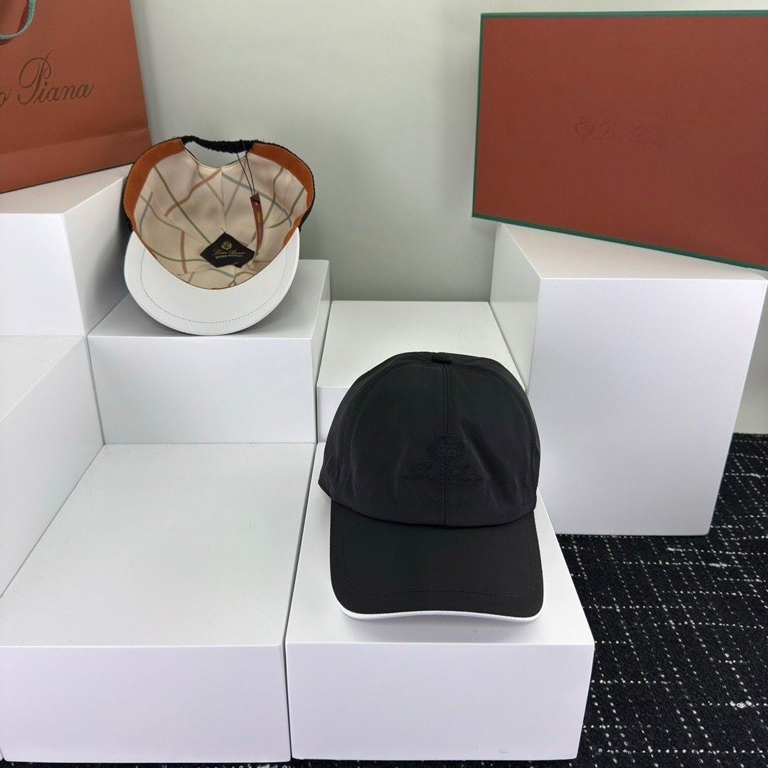 Loro Piana Baseball Cap In Black