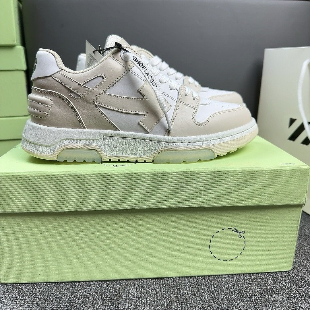 Off-White Out Of Office Low Top In Beige