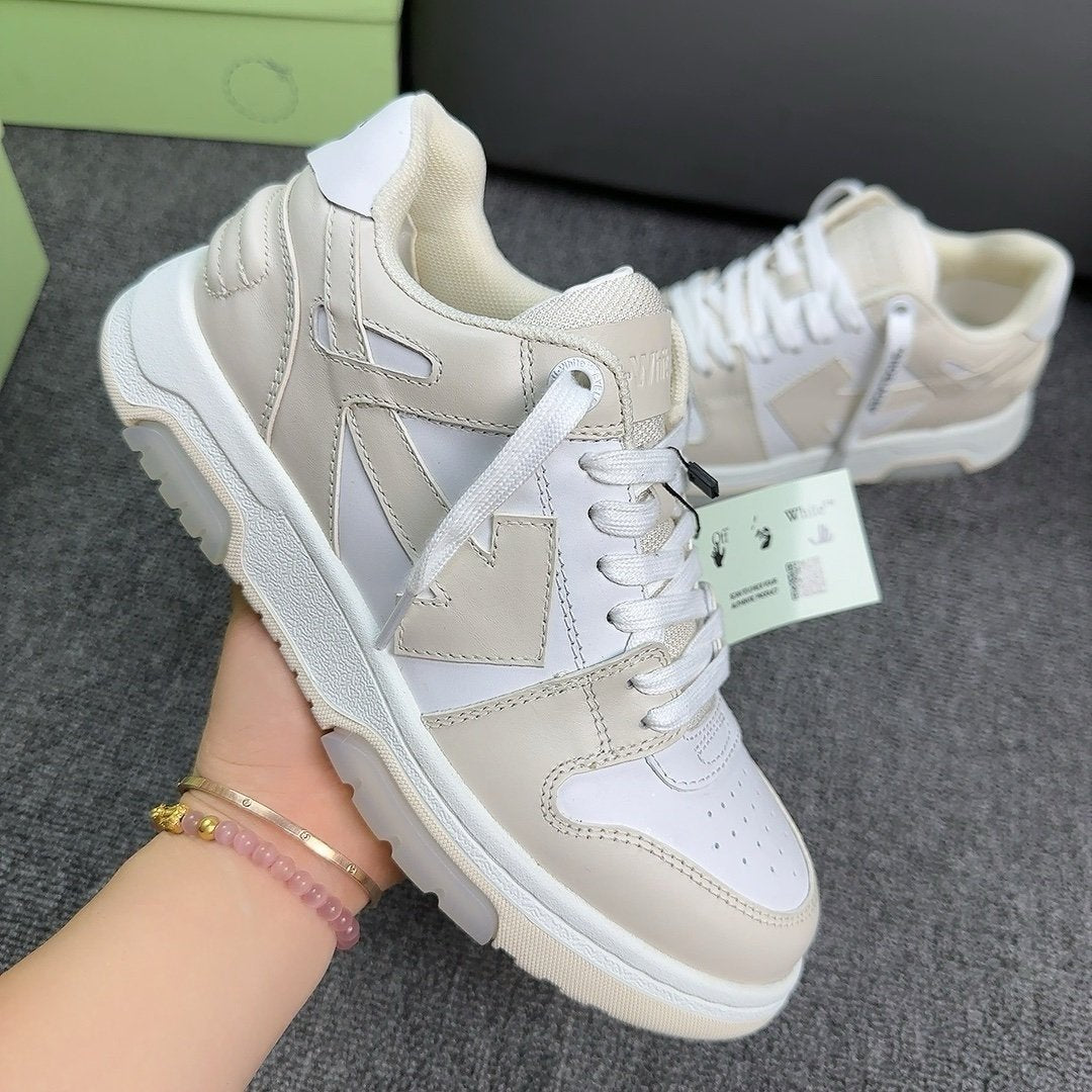 Off-White Out Of Office Low Top In Beige