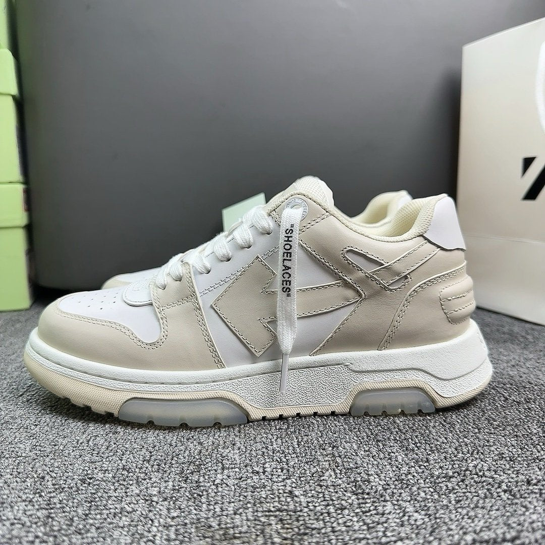 Off-White Out Of Office Low Top In Beige