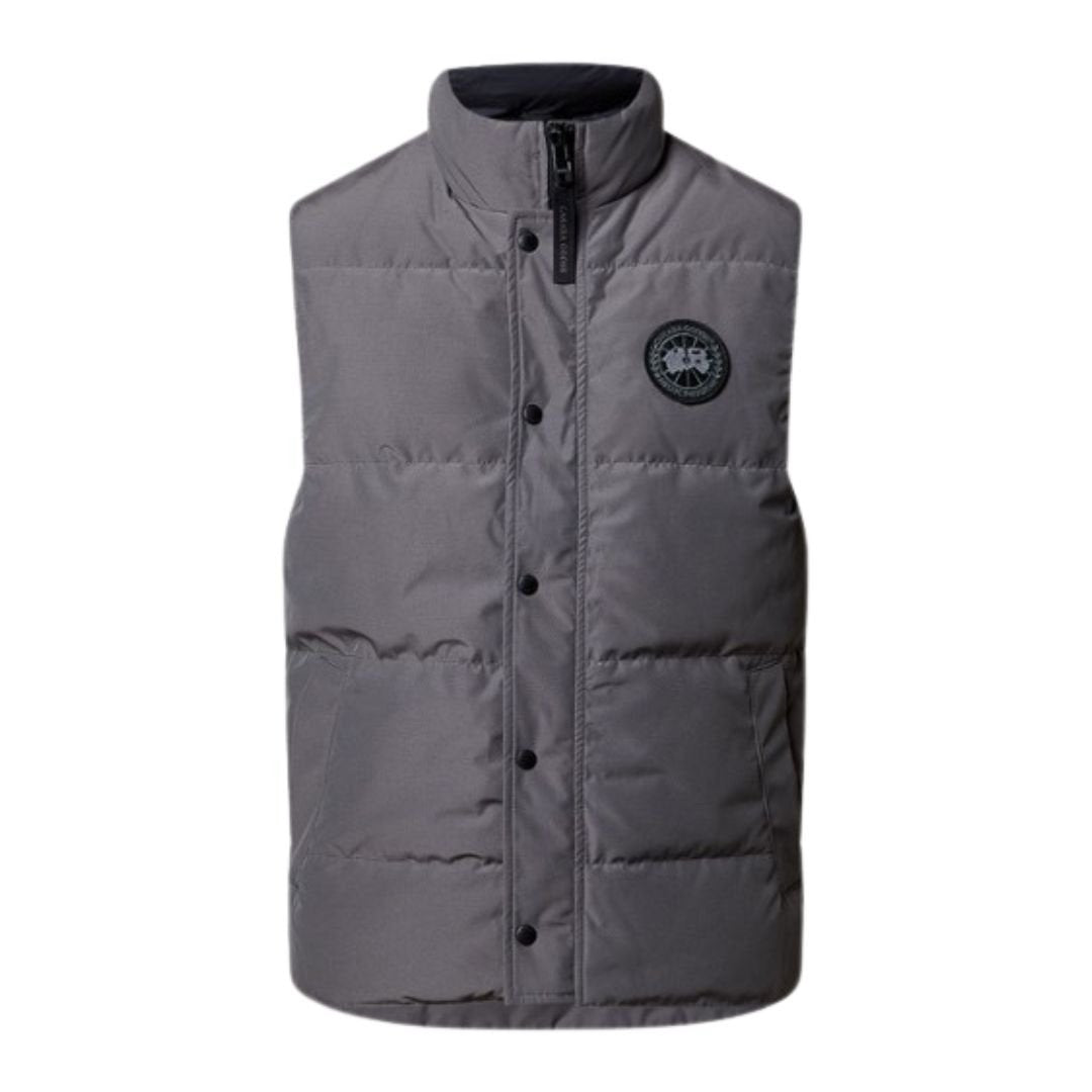 Canada Goose Freestyle Down Bodywarmer In Grey Black Patch
