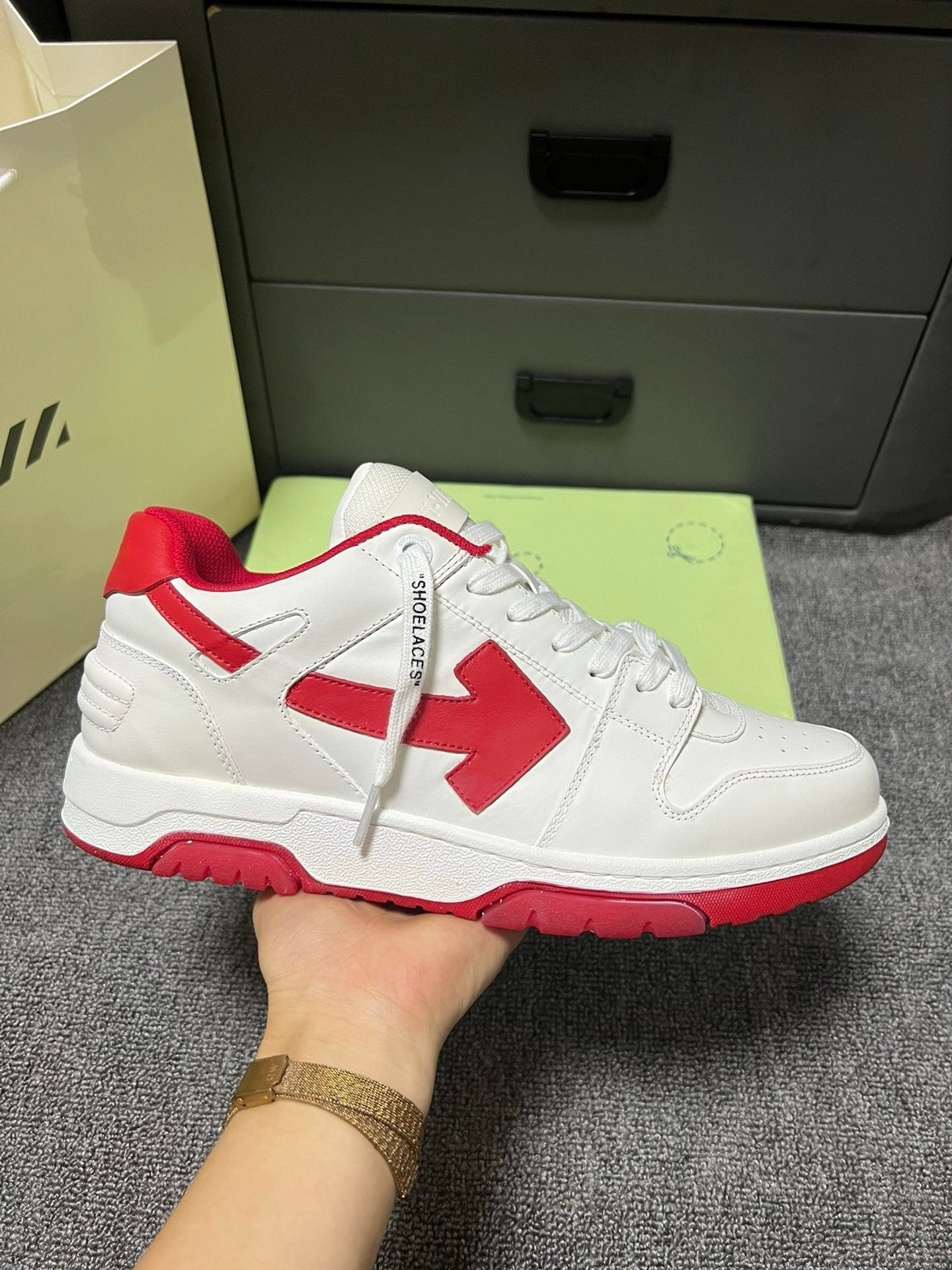 Off-White Out Of Office Low Top White/Red