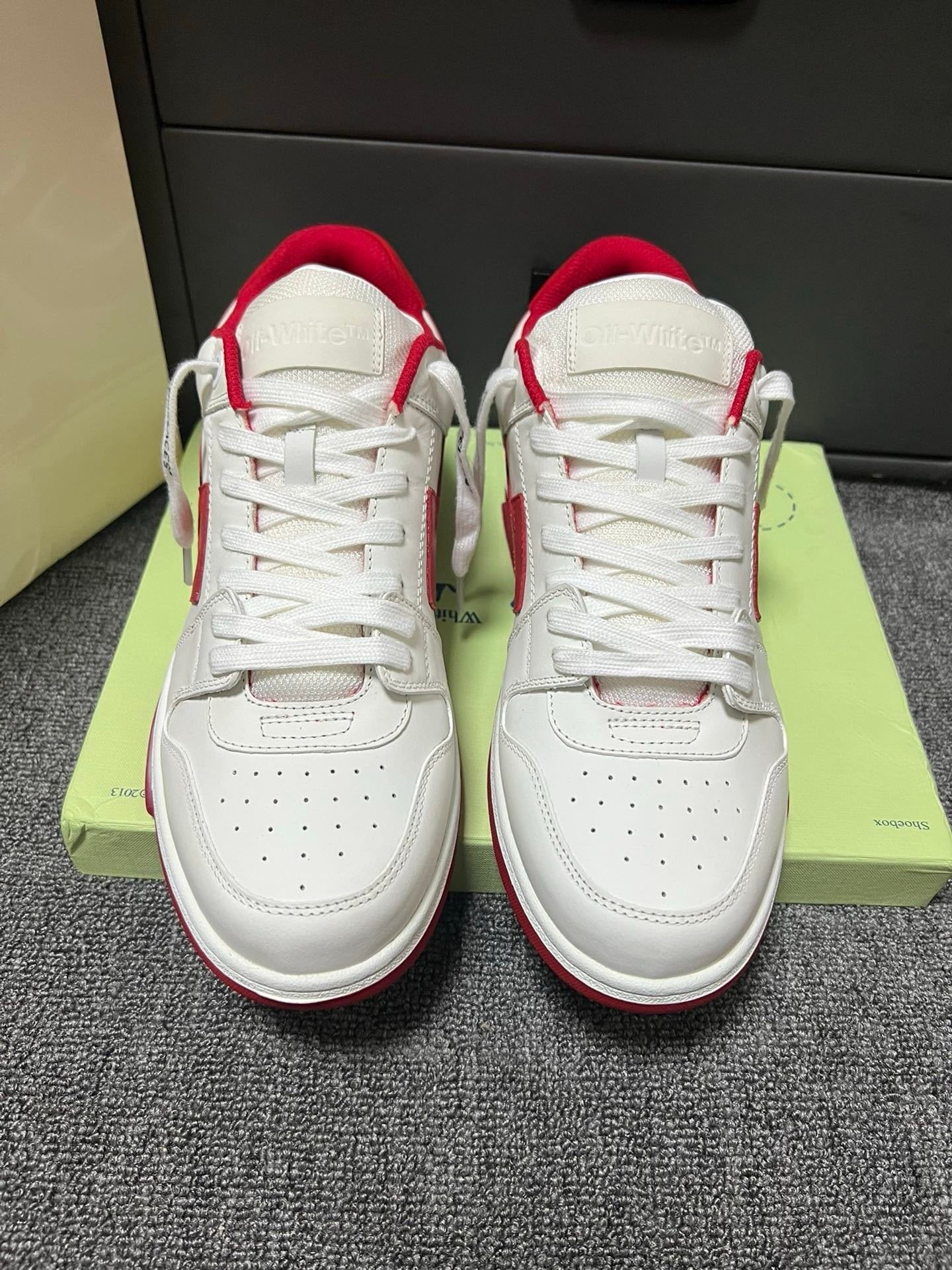 Off-White Out Of Office Low Top White/Red