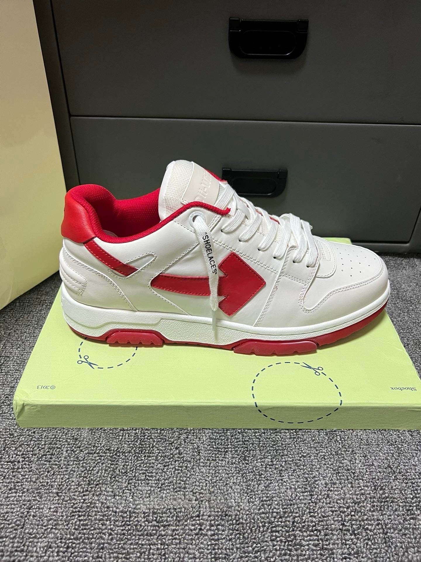 Off-White Out Of Office Low Top White/Red
