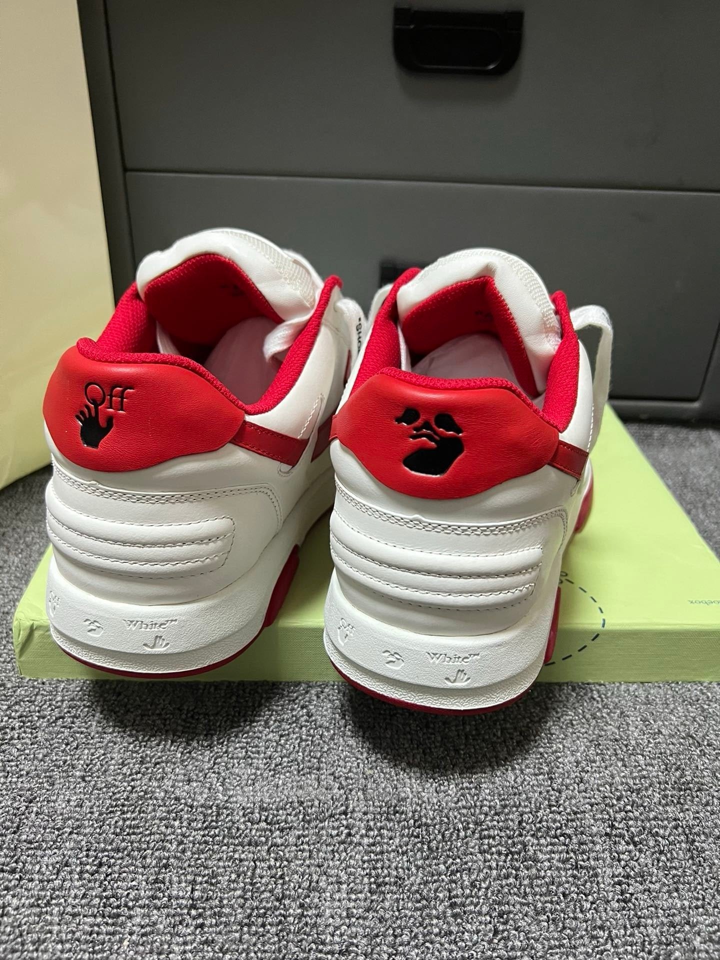 Off-White Out Of Office Low Top White/Red