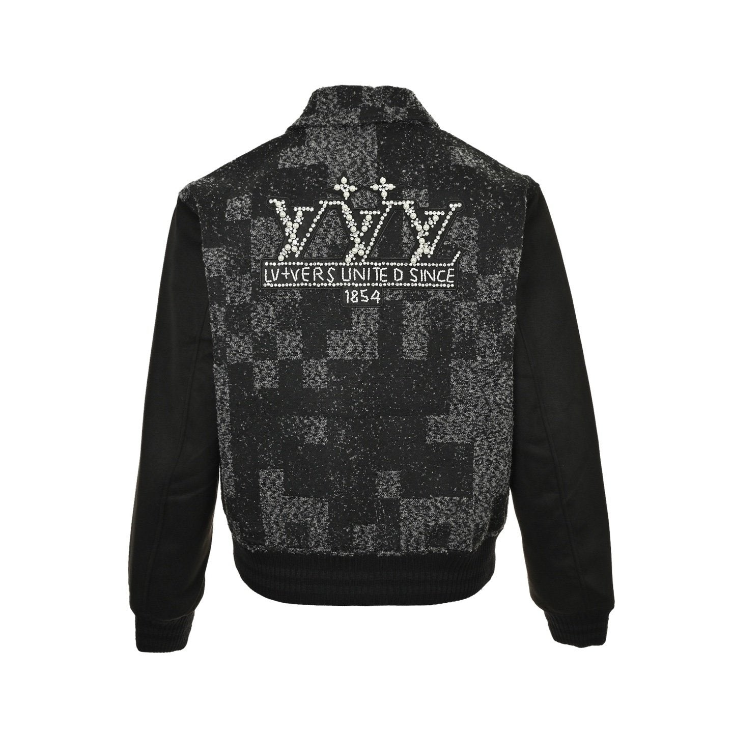 Louis Vuitton Mix Leather Varsity Blouson Black