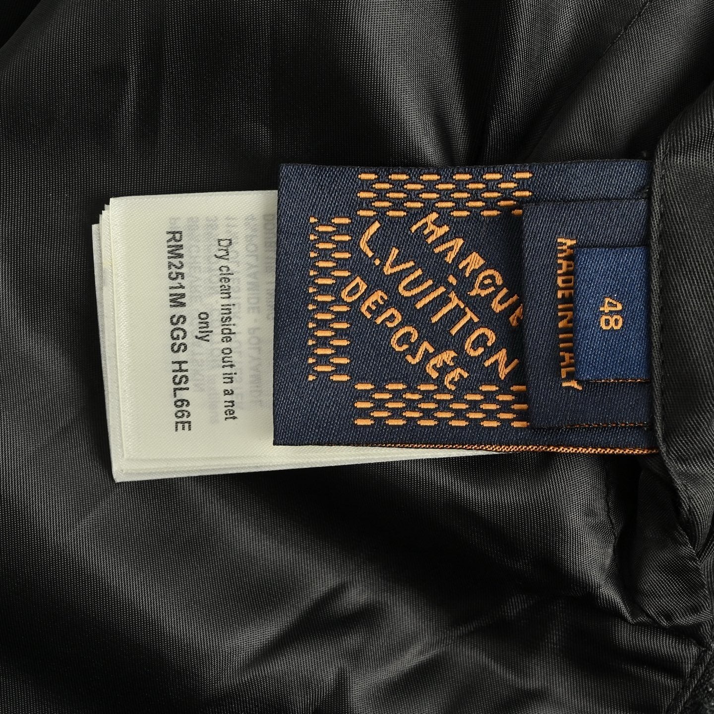 Louis Vuitton Mix Leather Varsity Blouson Black