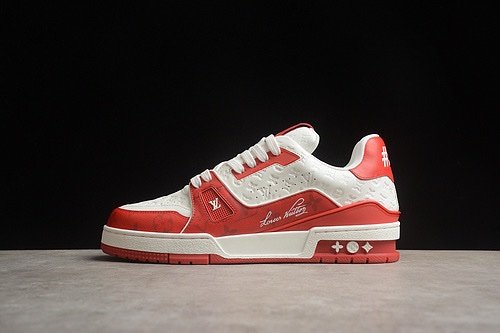 Louis Vuitton Trainer #54 Signature Red White