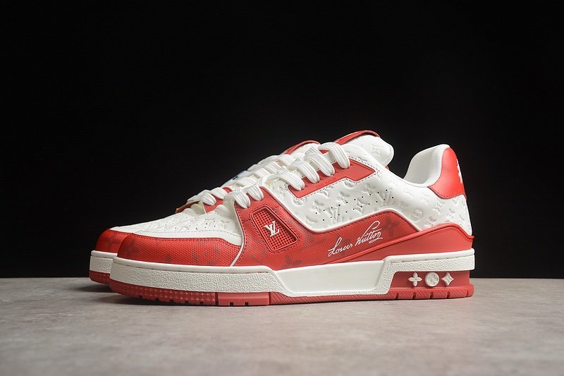 Louis Vuitton Trainer #54 Signature Red White